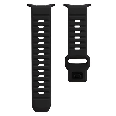 Wave Silikonarmband - Schwarz - Samsung Galaxy Watch Ultra 47mm