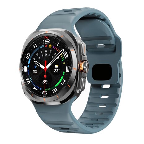 Wave Silikonarmband - Grau-Blau - Samsung Galaxy Watch Ultra 47mm