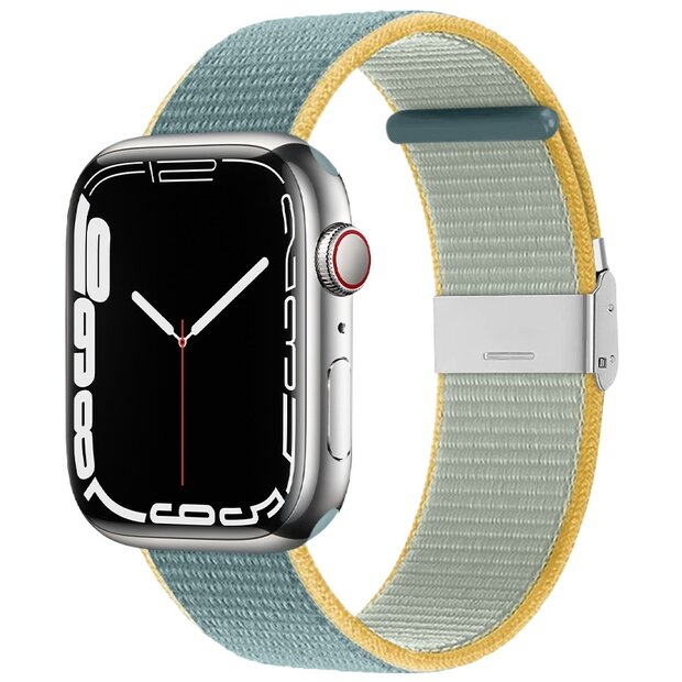 Nylonband mit Clipverschluss - Teal - Geeignet f&uuml;r Apple Watch 38mm / 40mm / 41mm / 42mm