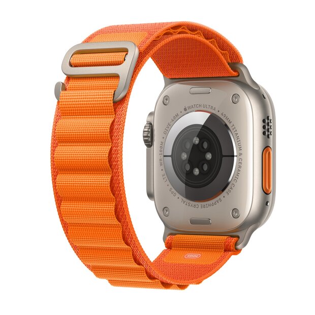 Alpine Loop Armband - Orange - Geeignet f&uuml;r Apple Watch 44mm / 45mm / 46mm / 49mm