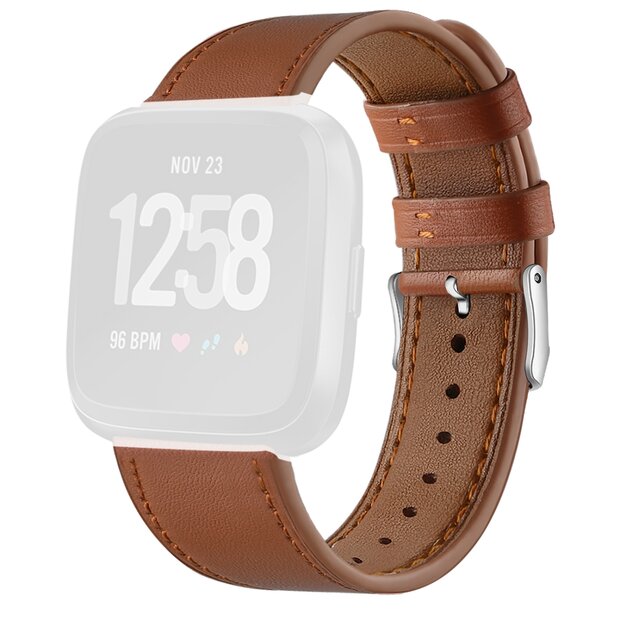 Fitbit Versa 1 / 2 &amp; Lite Lederband - Braun