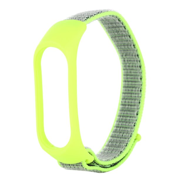 Nylon-Gewebeband Xiaomi Mi Band 3 / 4 / 5  / 6 / 7 - Gr&uuml;n