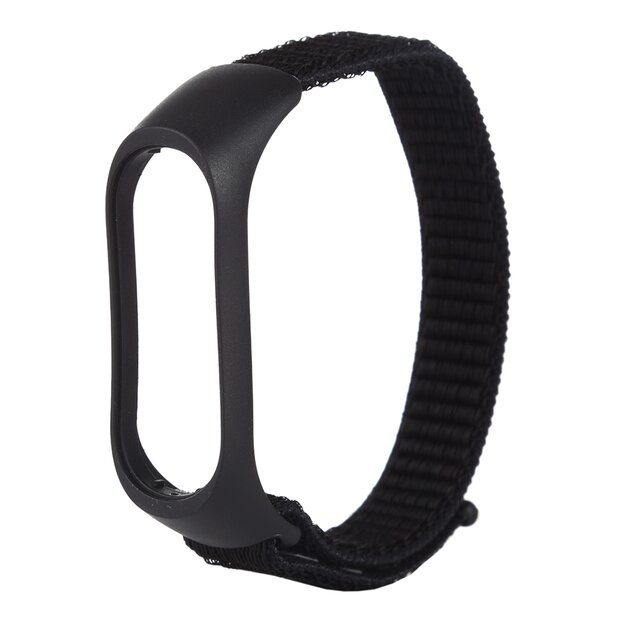 Nylon-Gewebeband Xiaomi Mi Band 3 / 4 / 5  / 6 / 7 - Schwarz