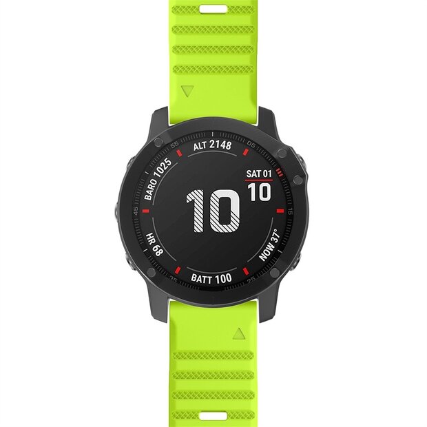 Silikonband - Gr&uuml;n - Garmin Fenix 7X / 6X / 5X
