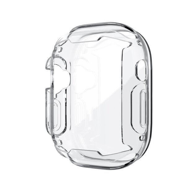 Apple Watch Ultra TPU H&uuml;lle - Vollst&auml;ndig gesch&uuml;tzt - Transparent - Geeignet f&uuml;r Apple Watch 49mm (Ultra)