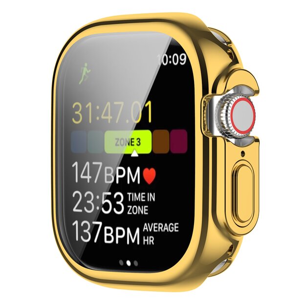 Apple Watch Ultra TPU-H&uuml;lle - Vollst&auml;ndig gesch&uuml;tzt - Gold - Geeignet f&uuml;r Apple Watch 49mm (Ultra)