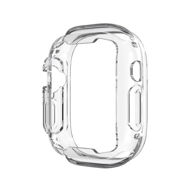Apple Watch Ultra Silikonh&uuml;lle (offene Vorderseite) - Transparent - Geeignet f&uuml;r Apple Watch 49mm (Ultra)