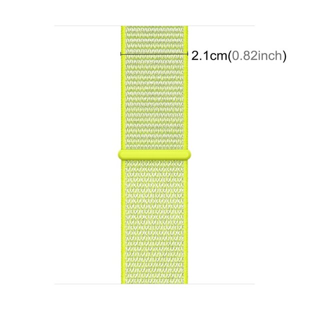Sport Loop Armband - Neongr&uuml;n - Geeignet f&uuml;r Apple Watch 38mm / 40mm / 41mm / 42mm
