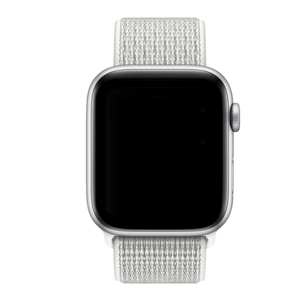 Sport Loop Armband - Wei&szlig; - Geeignet f&uuml;r Apple Watch 38mm / 40mm / 41mm / 42mm
