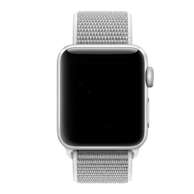 Sport Loop Armband - Hellgrau - Geeignet f&uuml;r Apple Watch 44mm / 45mm / 46mm / 49mm