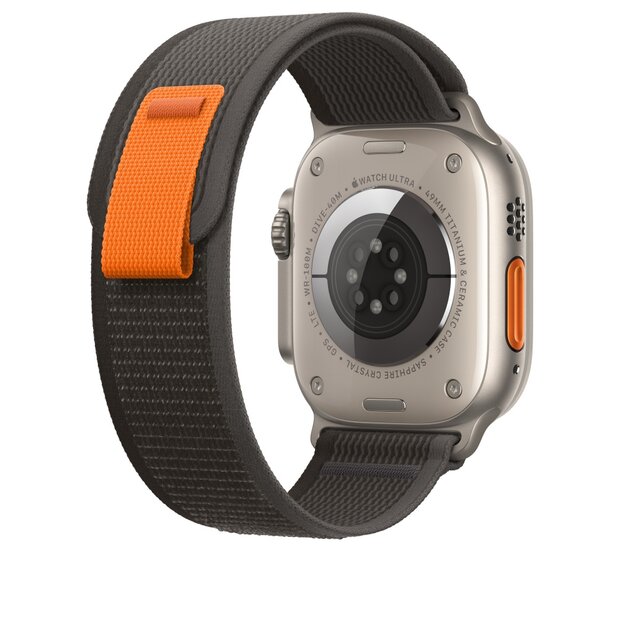 Trail Armband - Schwarz - Geeignet f&uuml;r Apple Watch 44mm / 45mm / 46mm / 49mm