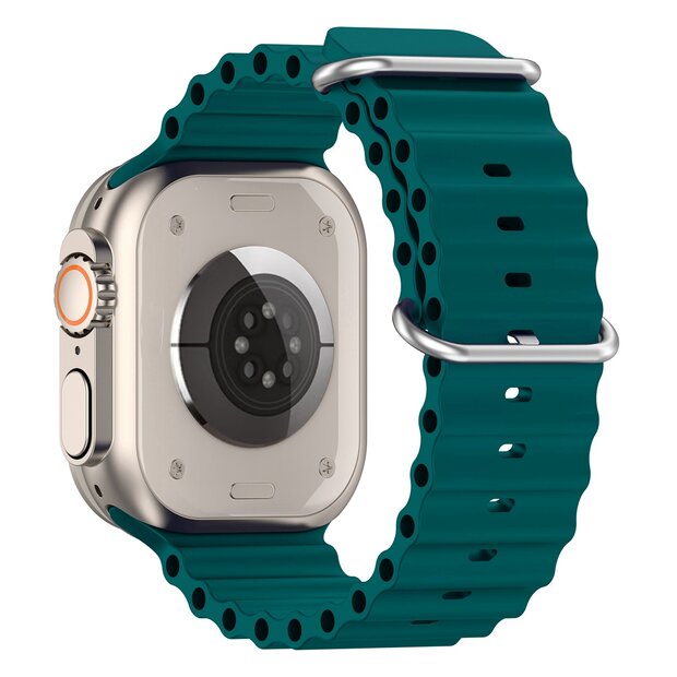 Armband Ocean - Dunkelgr&uuml;n - Geeignet f&uuml;r Apple Watch 44mm / 45mm / 46mm / 49mm