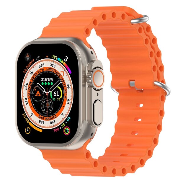 Ocean Armband - Orange - Geeignet f&uuml;r Apple Watch 44mm / 45mm / 46mm / 49mm