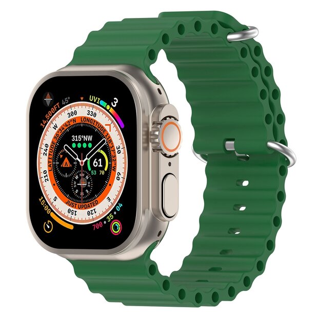Ocean Armband - Gr&uuml;n - Geeignet f&uuml;r Apple Watch 44mm / 45mm / 46mm / 49mm