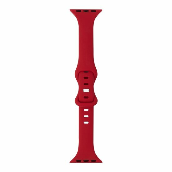 Sportarmband Slim Fit - Rot - Geeignet f&uuml;r Apple Watch 38mm / 40mm / 41mm / 42mm