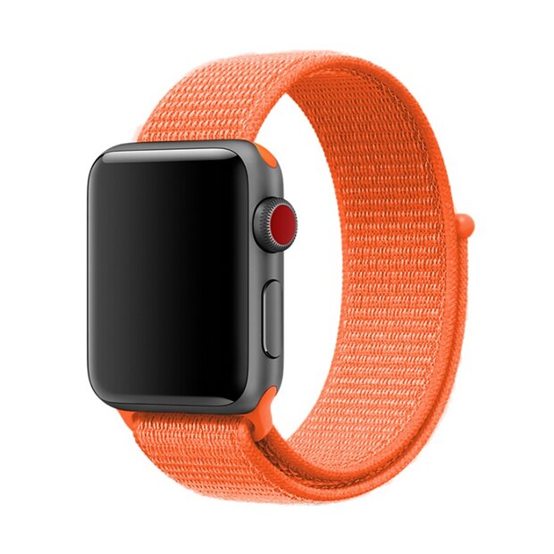 Sport Loop Armband - Orange - Geeignet f&uuml;r Apple Watch 38mm / 40mm / 41mm / 42mm