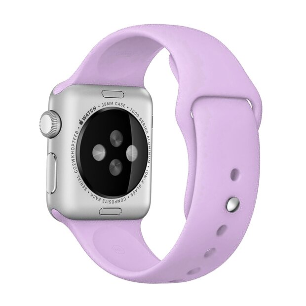 Gummi-Sportband - Lila - Geeignet f&uuml;r Apple Watch 38mm / 40mm / 41mm / 42mm