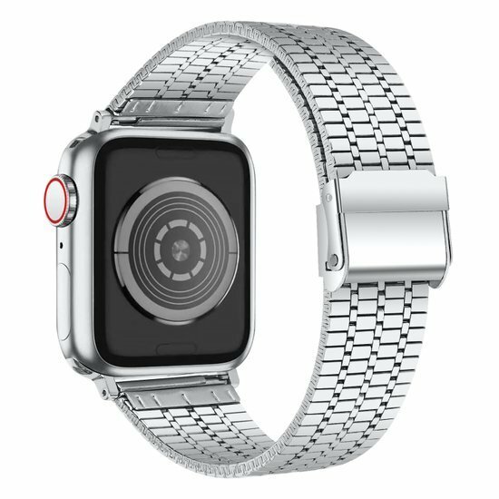 Metallband - Silber - Geeignet f&uuml;r Apple Watch 38mm / 40mm / 41mm / 42mm