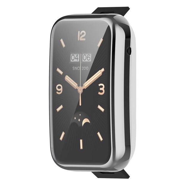 TPU-H&uuml;lle - Silber - Xiaomi Mi Band 7 Pro - (vollst&auml;ndig gesch&uuml;tzt)