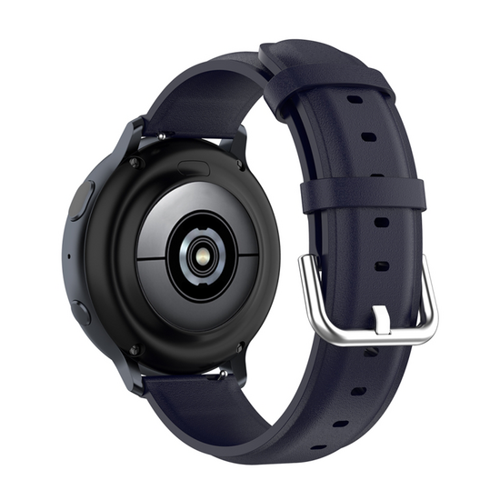 Klassisches Lederarmband - Dunkelblau - Samsung Galaxy Watch 7 - 40mm / 44mm &amp; Watch FE
