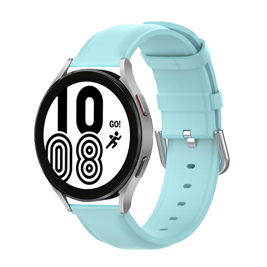 Klassisches Lederarmband - Blau - Samsung Galaxy Watch 7 - 40mm / 44mm &amp; Watch FE