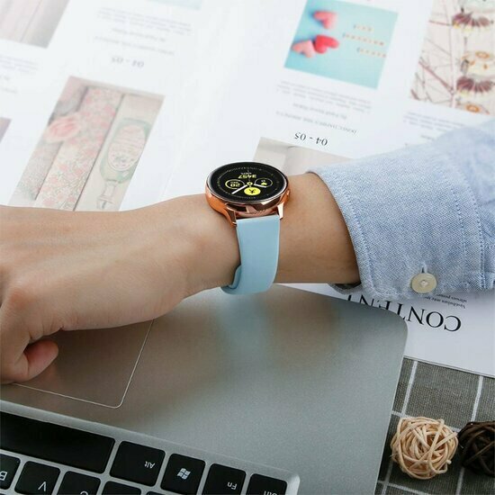 Gummi-Sportarmband - Hellblau - Huawei Watch GT 5 (Pro) / GT 4 / GT 3 / GT 2 - 46mm