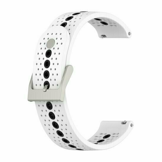 Dot Pattern Silikonarmband - Wei&szlig; - Huawei Watch GT 5 (Pro) / GT 4 / GT 3 / GT 2 - 46mm