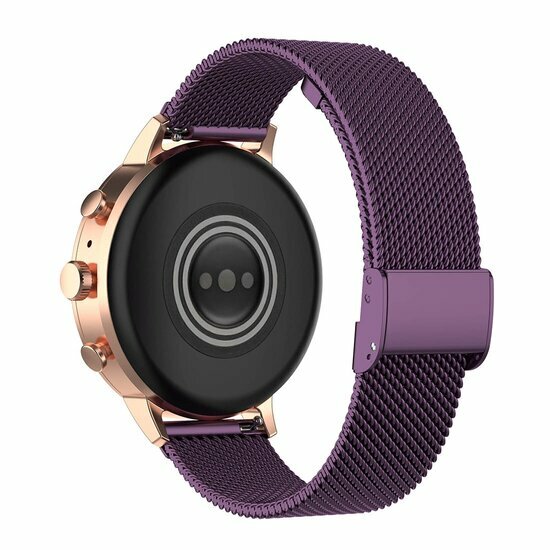 Huawei Watch GT 4 &amp; GT 5 - 41mm / GT 5 Pro - 42mm - Milanaise Band mit Klemmverschluss - Violett