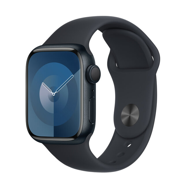 Gummi-Sportband - Dunkelblau - Geeignet f&uuml;r Apple Watch 44mm / 45mm / 46mm / 49mm