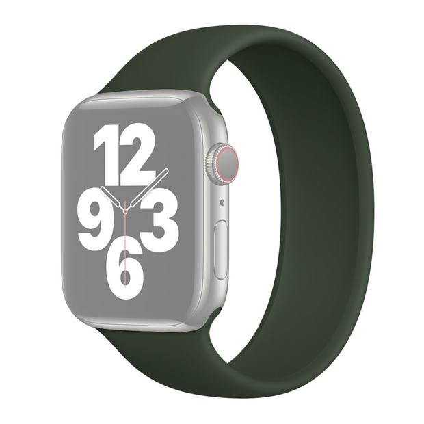 Solo Loop Link series Armband - Gr&ouml;&szlig;e: M - Army Green - Geeignet f&uuml;r Apple Watch 38mm / 40mm / 41mm / 42mm