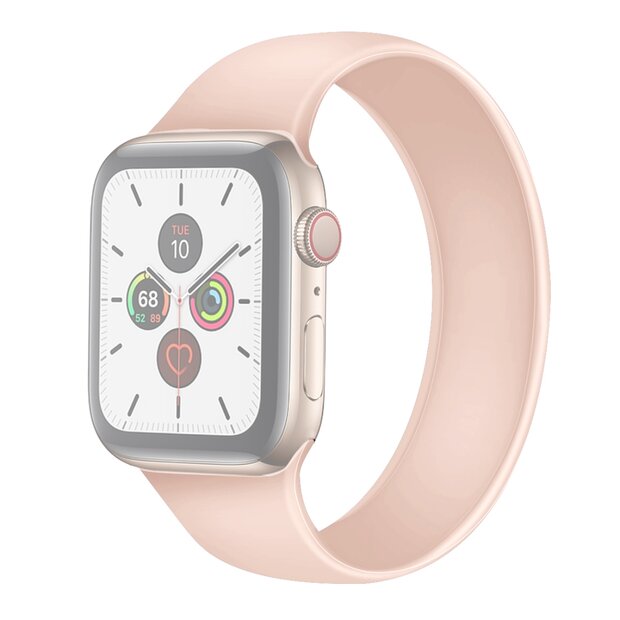 Solo Loop Link series Armband - Gr&ouml;&szlig;e: S - Pink - Geeignet f&uuml;r Apple Watch 38mm / 40mm / 41mm / 42mm