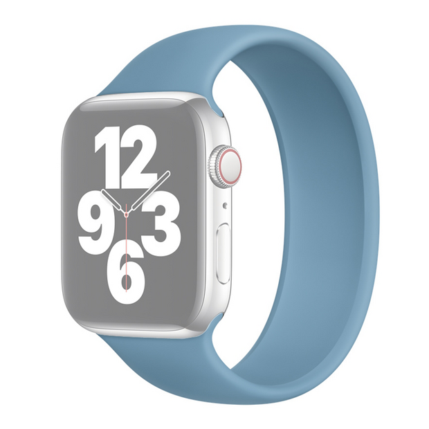 Solo Loop Link series Armband - Gr&ouml;&szlig;e: S - Blau - Geeignet f&uuml;r Apple Watch 44mm / 45mm / 46mm / 49mm