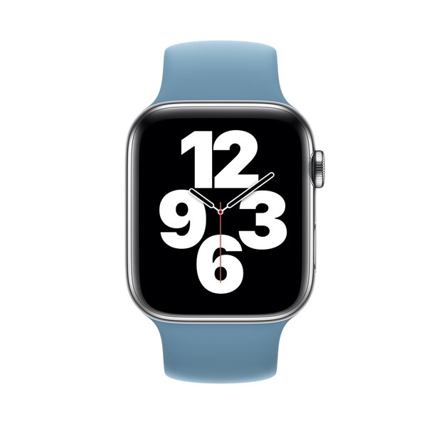 Solo Loop Link series Armband - Gr&ouml;&szlig;e: S - Blau - Geeignet f&uuml;r Apple Watch 44mm / 45mm / 46mm / 49mm