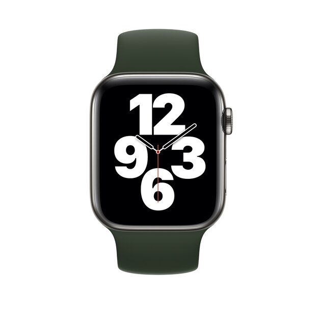 Solo Loop Link series Armband - Gr&ouml;&szlig;e: S - Army Green - Geeignet f&uuml;r Apple Watch 38mm / 40mm / 41mm / 42mm