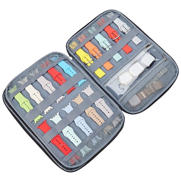 Organizer / Aufbewahrungstasche - Double Layer XL - Smartwatch-B&auml;nder &amp; Zubeh&ouml;r - Schwarz