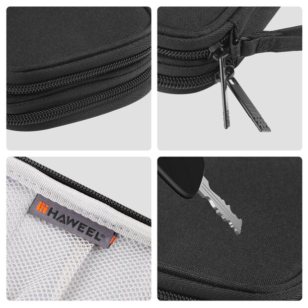 Organizer / Aufbewahrungstasche - Doppellagig - Smartwatch-Armb&auml;nder &amp; Zubeh&ouml;r - Schwarz