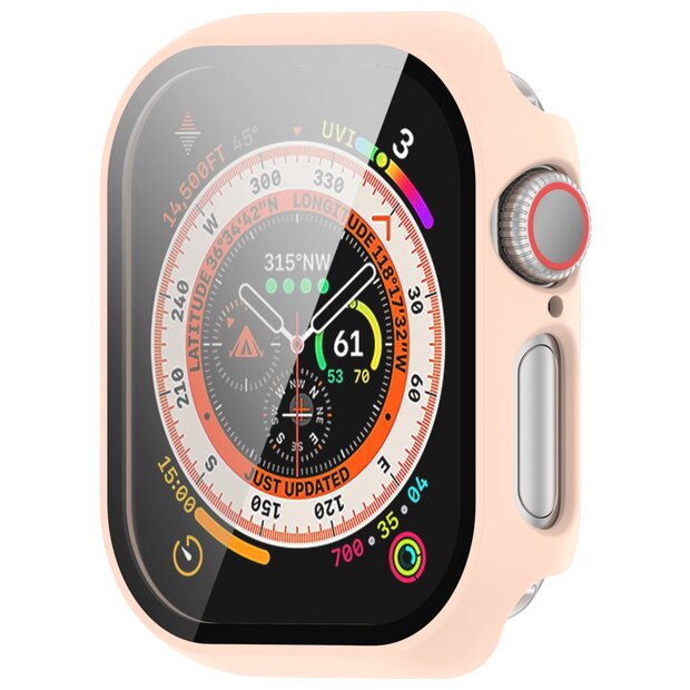 Apple Watch Hardcase Schutzh&uuml;lle &ndash; wasserdicht - Hellrosa - Geeignet f&uuml;r Apple Watch 46mm