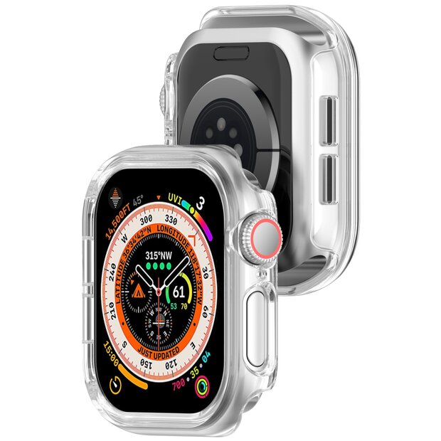 Hartschalengeh&auml;use 42mm (offene Vorderseite) - Transparent - Geeignet f&uuml;r Apple Watch 42mm (Serie 10)