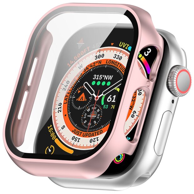 Apple Watch Hardcase Schutzh&uuml;lle &ndash; wasserdicht - Rose gold - Geeignet f&uuml;r Apple Watch 42mm - Series 10