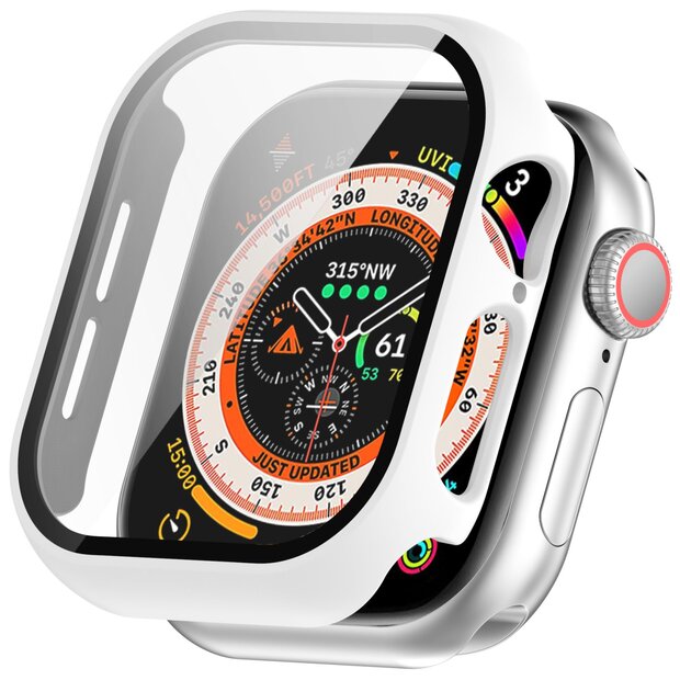 Apple Watch Hardcase Schutzh&uuml;lle &ndash; wasserdicht - Wei&szlig; - Geeignet f&uuml;r Apple Watch 42mm - Series 10