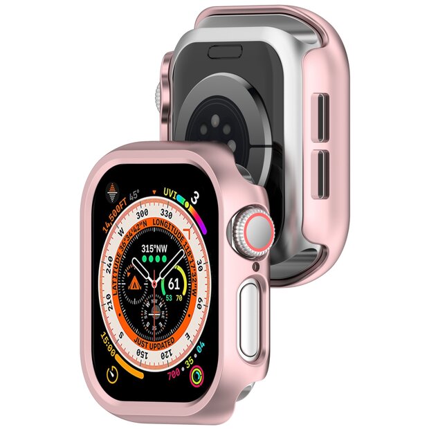 Hartschalengeh&auml;use 46mm (offene Vorderseite) - Ros&eacute;gold - Geeignet f&uuml;r Apple Watch 46mm