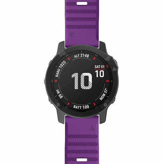 Silikonband - Lila - Garmin Epix Pro Gen 2 (51mm) / Quatix 7X / 6X &amp; Tactix 7 (pro)