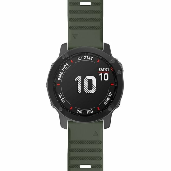 Silikonarmband - Armeegr&uuml;n - Garmin Epix Pro Gen 2 (51mm) / Quatix 7X / 6X &amp; Tactix 7 (pro)
