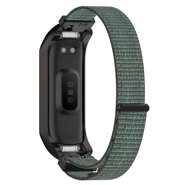 Nylon Sport Loop Armband - Gr&uuml;n/Grau - Samsung Galaxy Fit 2
