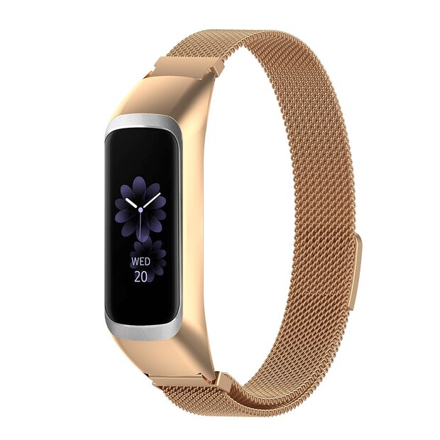 Milanaise Armband - Champagner Gold - Samsung Galaxy Fit 2