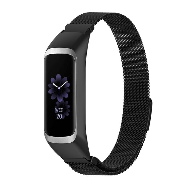 Milanaise Armband - Schwarz - Samsung Galaxy Fit 2
