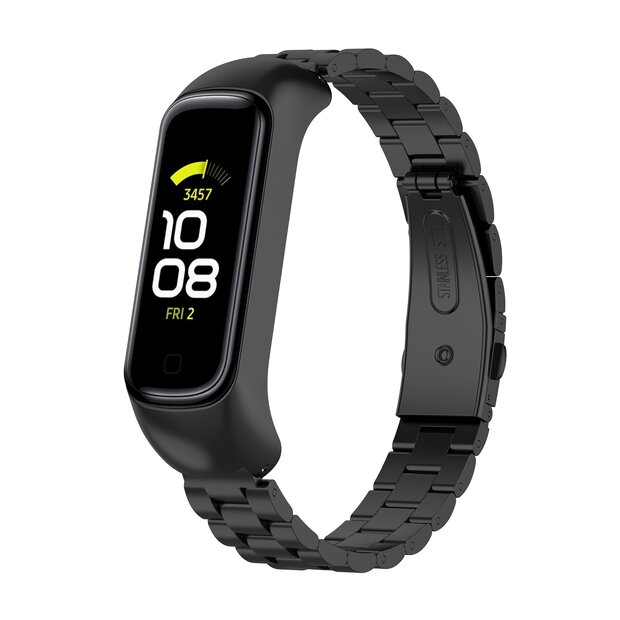 Stahlgliederband - Schwarz - Samsung Galaxy Fit 2