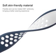 Sportarmband mit zus&auml;tzlicher Schlaufe - Grau + Blau - Geeignet f&uuml;r Apple Watch 38mm / 40mm / 41mm / 42mm