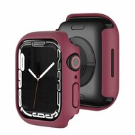 Apple Watch 45mm Hartschalengeh&auml;use (offene Vorderseite) - Bordeaux - Geeignet f&uuml;r Apple Watch 45mm