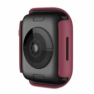 Apple Watch 45mm Hartschalengeh&auml;use (offene Vorderseite) - Bordeaux - Geeignet f&uuml;r Apple Watch 45mm